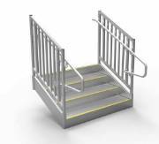 ADA Compliant Aluminum Stairs