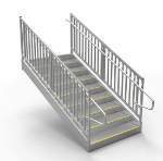 Metal Stairs for Offices, Trailers and Business Steps
