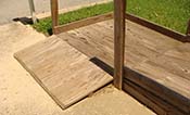 building wood wheelchair ramps may put you at risk for non-compliance for ramp code